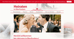 Desktop Screenshot of heiraten-hof.de