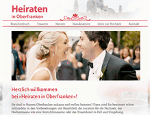 Tablet Screenshot of heiraten-hof.de